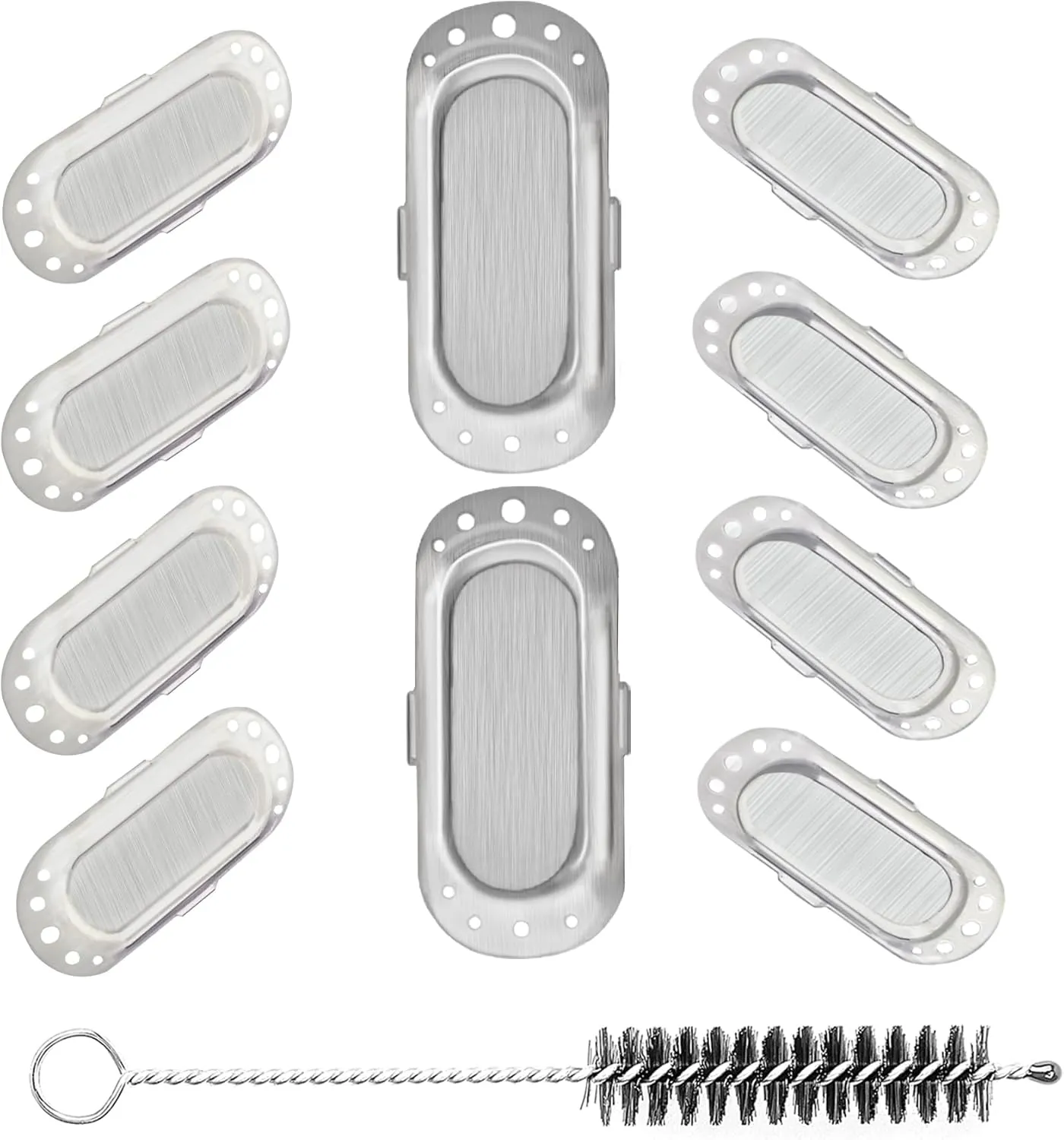 10pcs Replacement Screens Compatible with 2&3 and Mini Plus, Screens Replacement Accessories Parts with Pipe Brush (3D OV Screen-2rd.Gen)