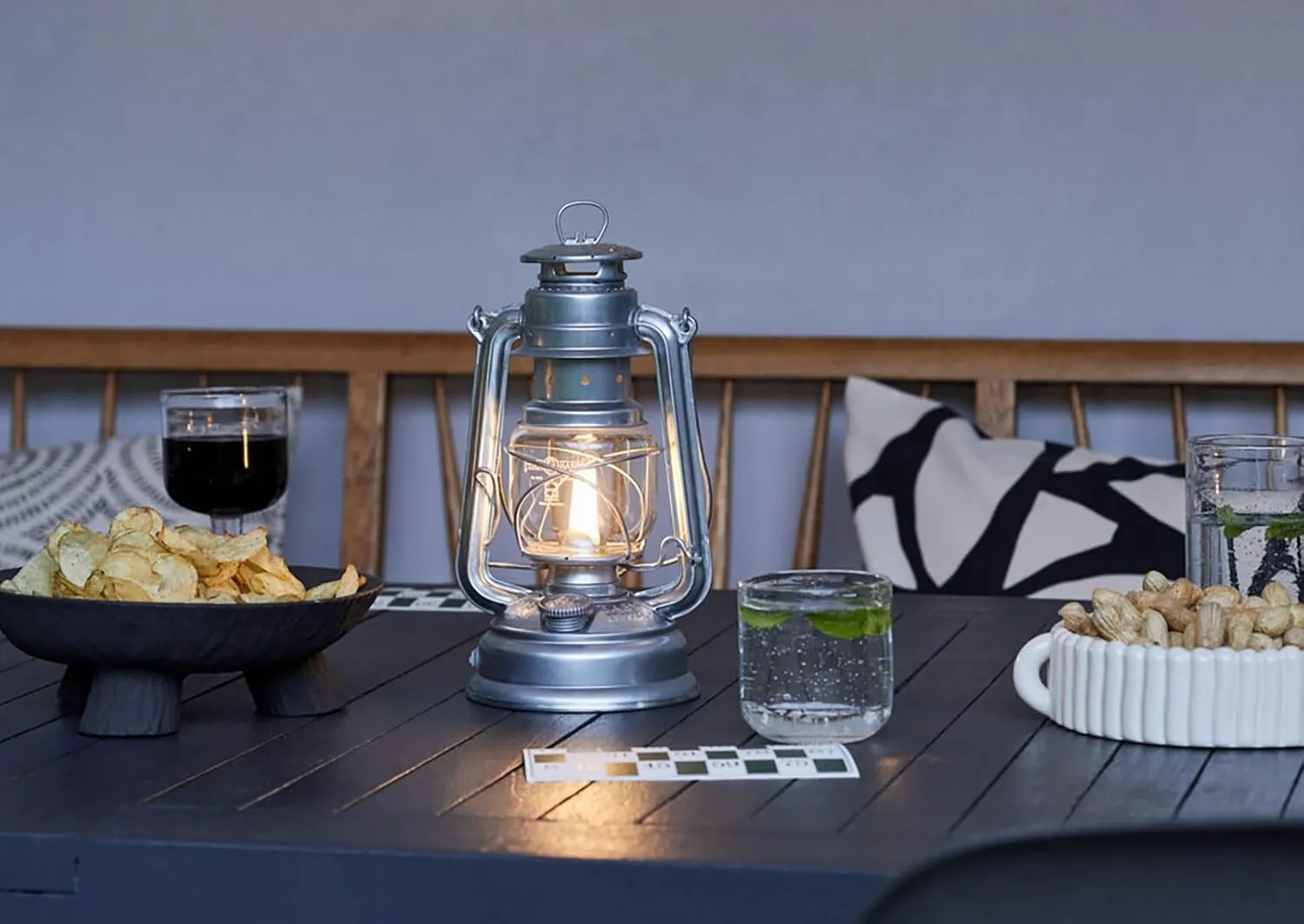 14017 Outdoor Camping Lantern, Battery, Rechargeable, LED Lantern, Baby Special 276, Zinc