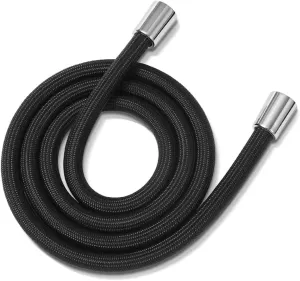 1.5/2.0 Meter Anti Winding Flexible Nylon Shower Hose GI/2 Universal Interface Bath Shower High Pressure Durable Pipe,black,2meter,1 PC