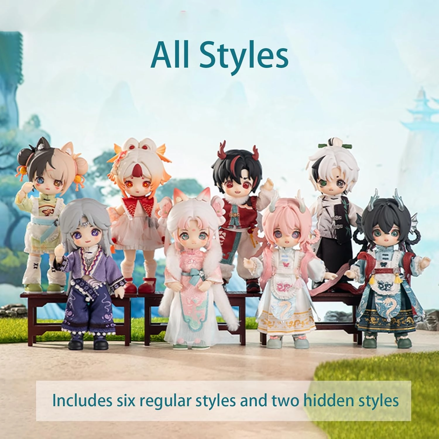 1/12 BJD Dolls Blind Box,Kawaii MJD BJD Dolls NAGI4 Series 1/12 Ball Jointed Doll Collectable Action Figure Posable Dress Up Doll for Girls Birthday Party Gift Toys