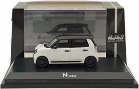 1：43 for Honda N-ONE RS White Pearl Diecast Model Car Limited Collection Auto