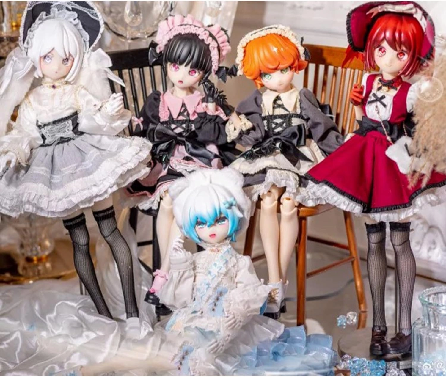 1/5 BJD Dolls Blind Box,Kawaii BJD Dolls Tea Drinks Plus Series 1/5 Ball Jointed Doll Collectable Action Figure Posable Dress Up Doll for Girls Birthday Party Gift Toys