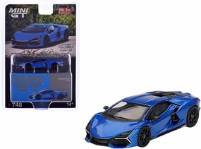 1:64 Scale Diecast Model Car Compatible with Lamborghini Revuelto Blu Eleos Limited Edition by Mini GT MGT00748