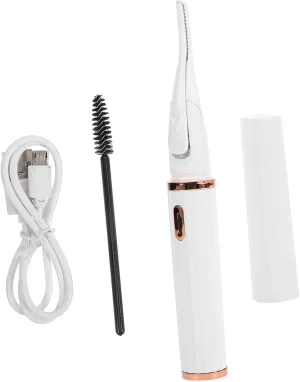 1Set Electric Heated Eyelash Curler Portable Beauty Device for Curls Quick Preheat Gentle Lashes Makeup Tool for Women