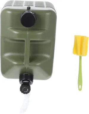 1set Portable Vehicle-Mounted Water Holder Food Grade Storage Bucket Spigot for Camping Hiking and Outdoor Activities Convenient and Lightweight Design Includes Cleaning Brush and