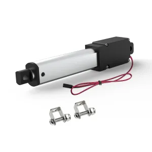 2 Inch 28lbs Mini Stroke 12V Electric Linear Actuator 4mm/sec Linear Motion Actuator with Brackets for Cabinets, Robotics, Home Automation, Window Opener(120N, 50mm)