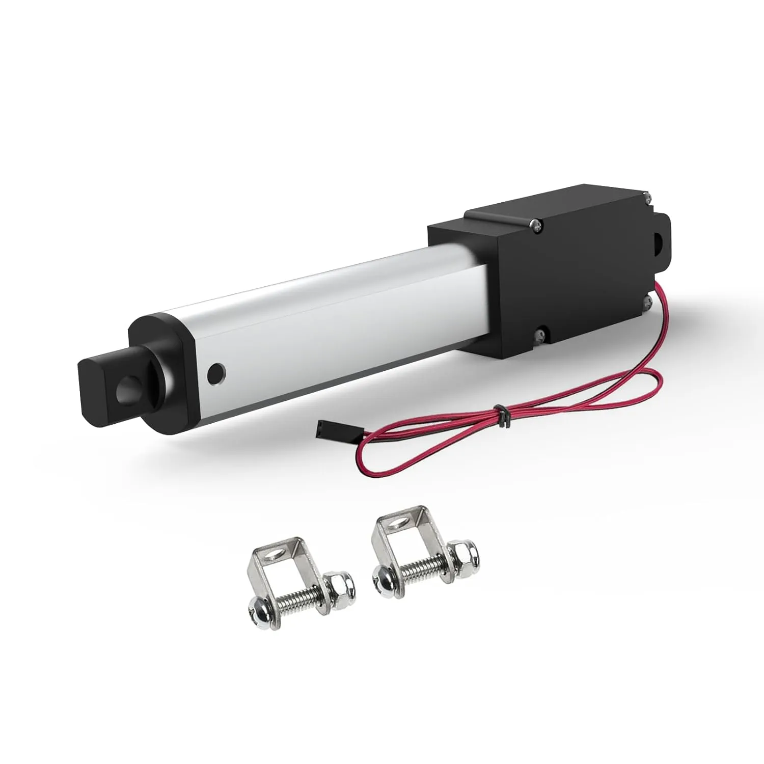 2 Inch 28lbs Mini Stroke 12V Electric Linear Actuator 4mm/sec Linear Motion Actuator with Brackets for Cabinets, Robotics, Home Automation, Window Opener(120N, 50mm)
