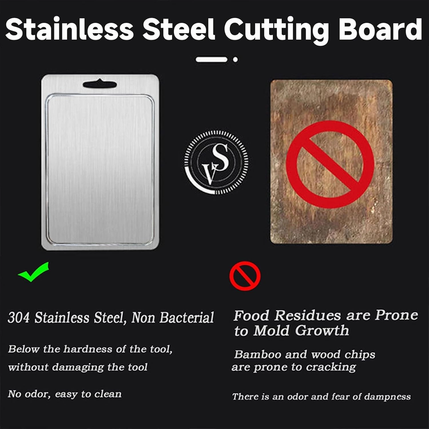 2025 New 100% Pure Titanium Cutting Board with Grooves, Double Sided, Meat, Fruit and Vegetable Cutting Board, Dishwasher Safe (11 * 15 IN)