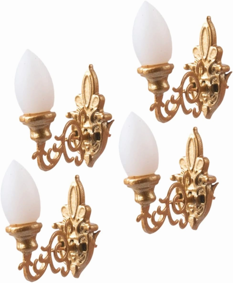 20pcs Mini Wall Lamps Sand Table Decor Tiny Wall Light Model for Realistic Landscape Layouts Safe Material Easy to Install Warm Yellow Glow