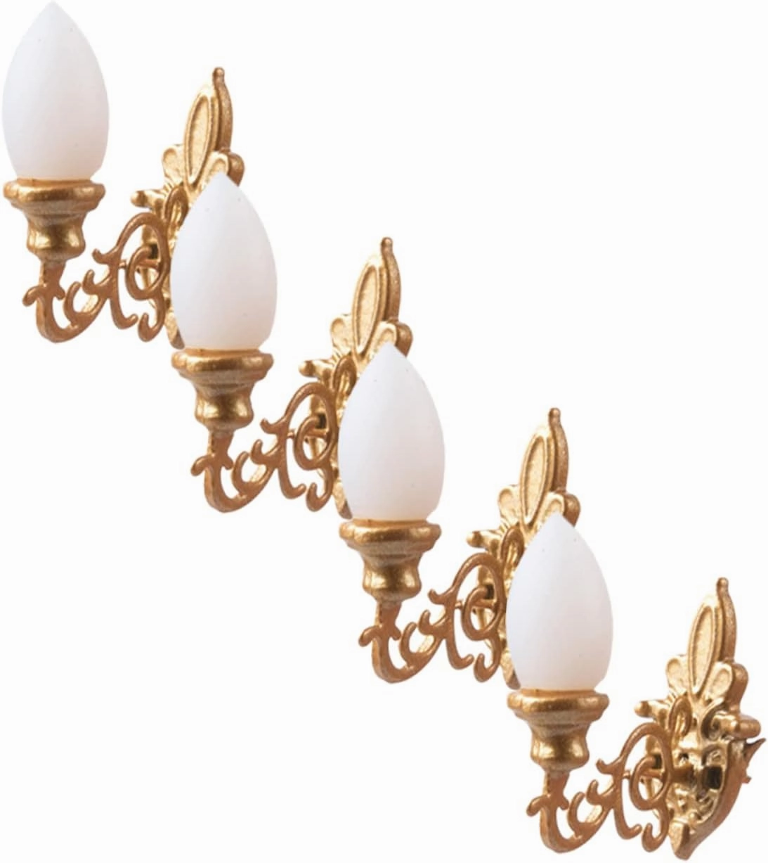 20pcs Mini Wall Lamps Sand Table Decor Tiny Wall Light Model for Realistic Landscape Layouts Safe Material Easy to Install Warm Yellow Glow