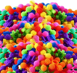 230 Pcs Kids Star Stem Building Toys Building Blocks Plastic Connectors Stem Toys with Storage Box for Kindergarten Preschool Classroom Games Sets for Boys and Girls Aged 3 Years Old and Up