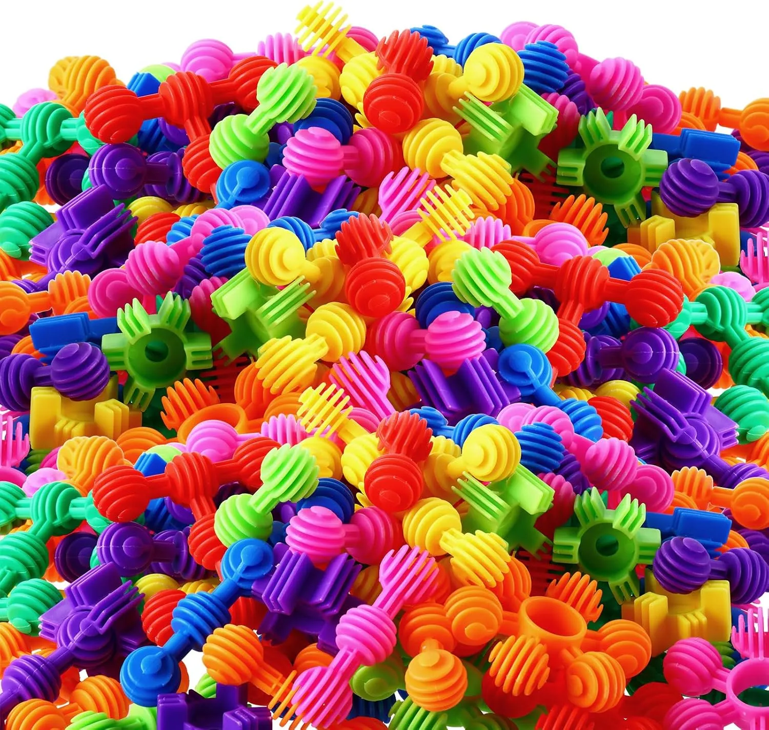 230 Pcs Kids Star Stem Building Toys Building Blocks Plastic Connectors Stem Toys with Storage Box for Kindergarten Preschool Classroom Games Sets for Boys and Girls Aged 3 Years Old and Up