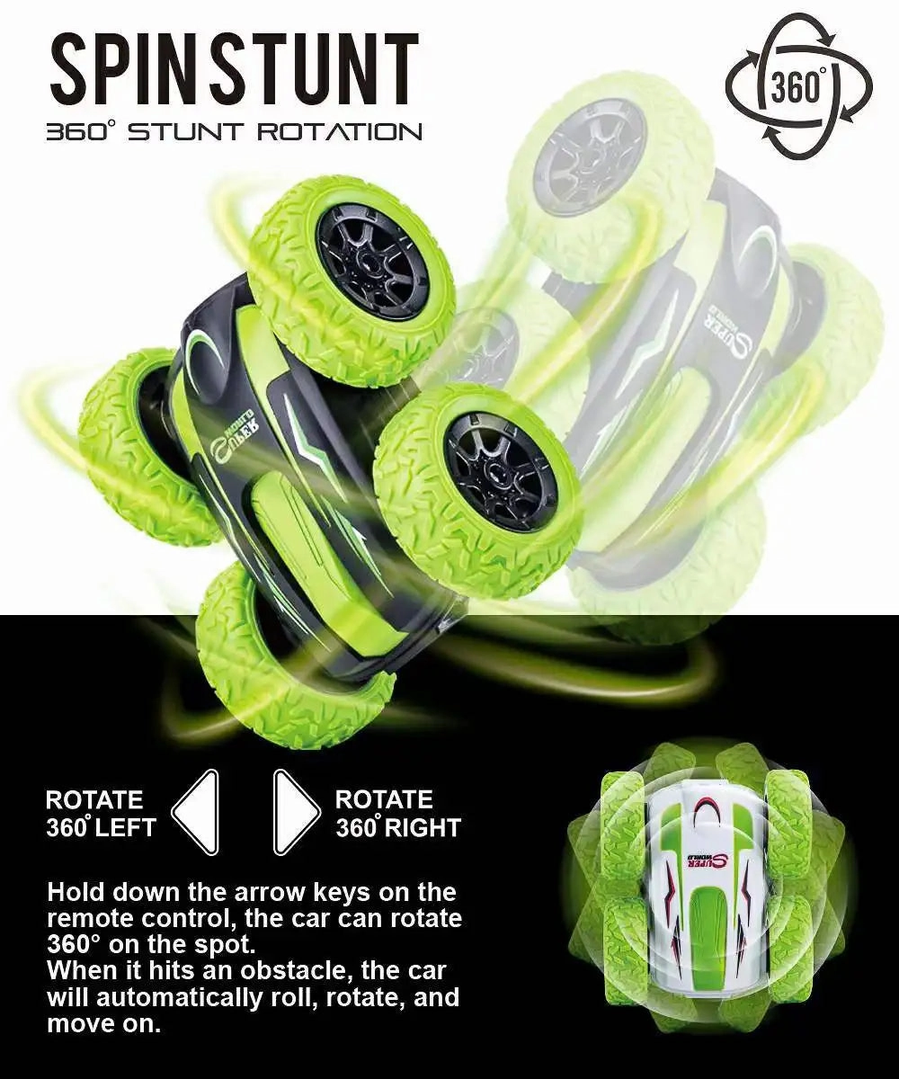 2.4GHz Mini RC Stunt Car with Double-Sided Flips