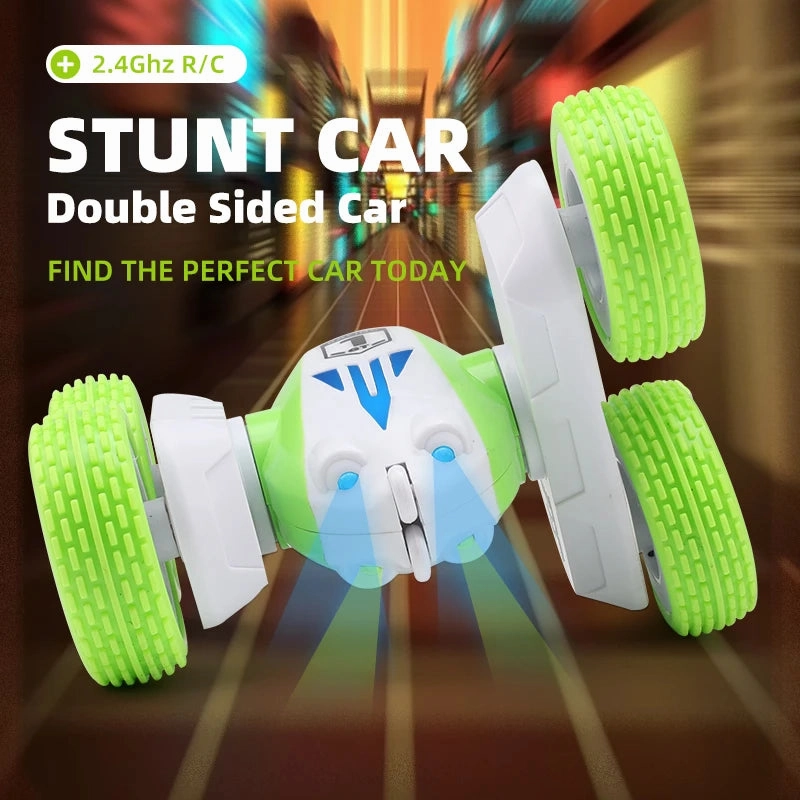 2.4GHz Mini RC Stunt Car with Double-Sided Flips