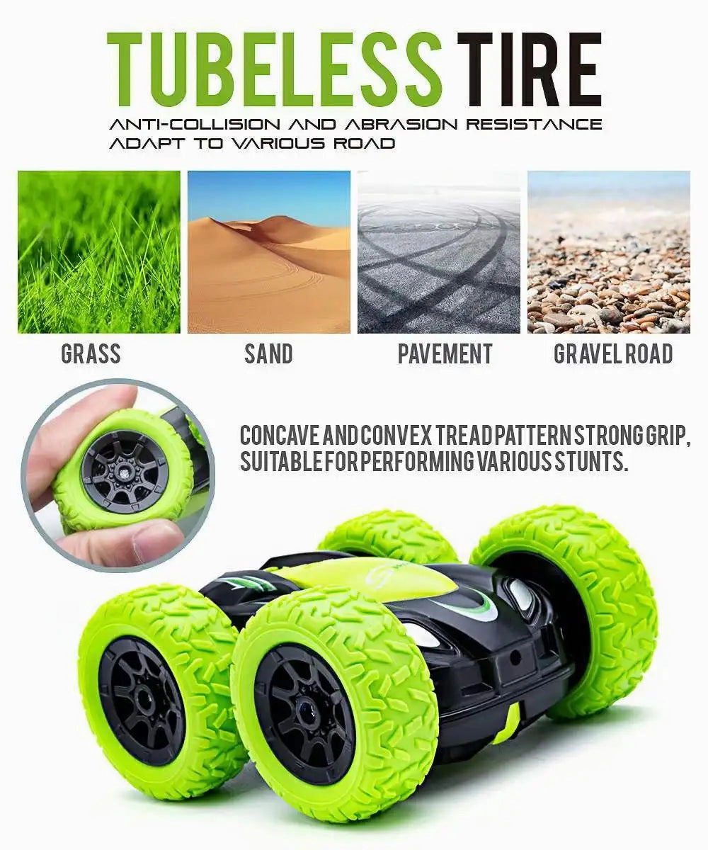 2.4GHz Mini RC Stunt Car with Double-Sided Flips