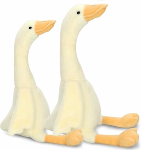 2PCS Multi-Item Goose Stuffed Animal - 19.7" Goose Toy with 15.7" Duck Plush, Goose Plush Toy Soft Swan Hugging Pillow, Duck toys Gift for Kids Boys Girls Sleeping Room Party Favors Gifts