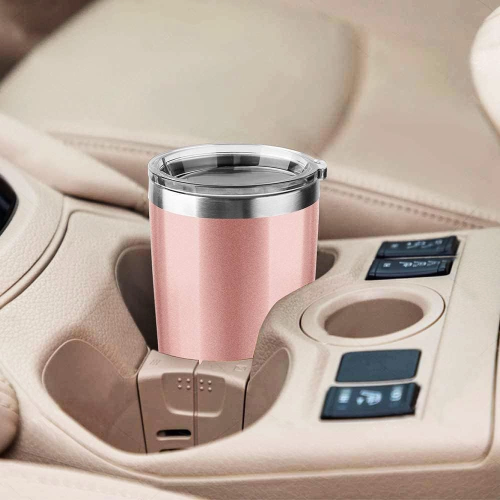 30oz Stainless Steel Travel Mug with Lid, Double Wall Vacuum Insulated Bulk Tumbler with Straws, Powder Coated Coffee Cup Suitable for Vehicle Cup Holders