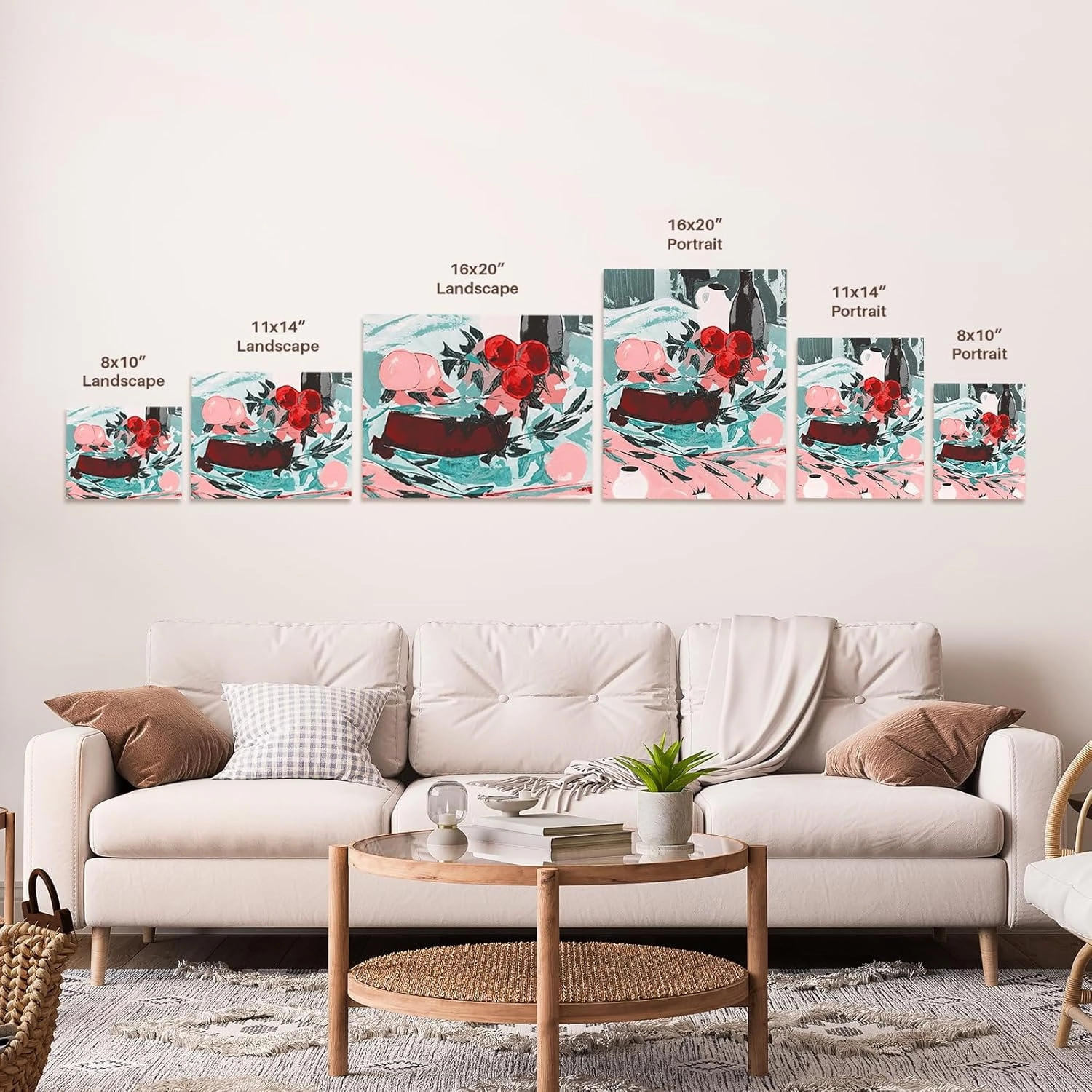 3dRose, Oregon, Willamette Valley, Field of colorful tulips in spring bloom., Museum Grade Canvas Wrap 11x14