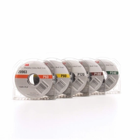 3M Portable Utility Cloth Roll Kit 314D, 1 in P60X, P80J, P120J, P180J, P240J