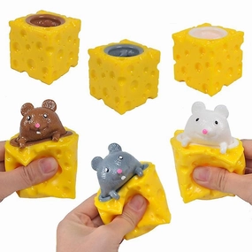 3pcs Cheese Mouse Kneading Toys Decompression Toy Doll Slow Rebound Pinch Decom
