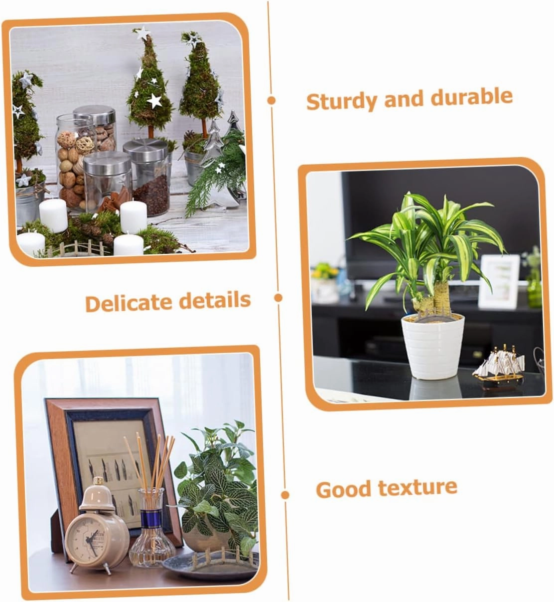 3sets Miniature Landscape Bridge Garden Figurine Mini Decorative Bridge for Micro Scene 2pcs*3