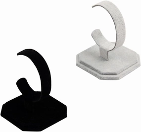 4 Pack Jewelry Display Stand Bangle Bracelet Organizer Watch Display Velvet - Elegant C-Shaped Stands Your Bracelets & Watches - for Shop Display or Dressing Table