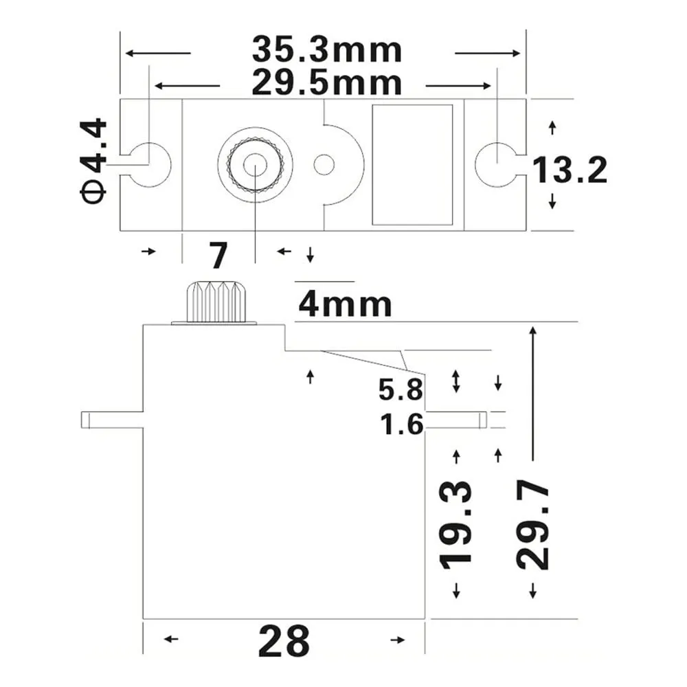 4PCS JX Servo PDI-1181MG 17g Digital Metal Gear Mini Iron Core Servo 3.5KG for RC Vehicle Car Helicopter Airplane Robot Parts
