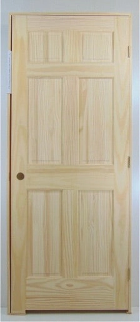 6-panel Unfinished Solid Pine Interior Door - KD