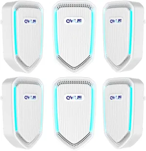 6Pack Air Ionizer Plug In, Filterless Home Negative Air Purifier, Quiet Air Freshener Portable Cleaner for Odors Smoke Dust, Air Purifiers for Home Office, Bedroom, Bathroom