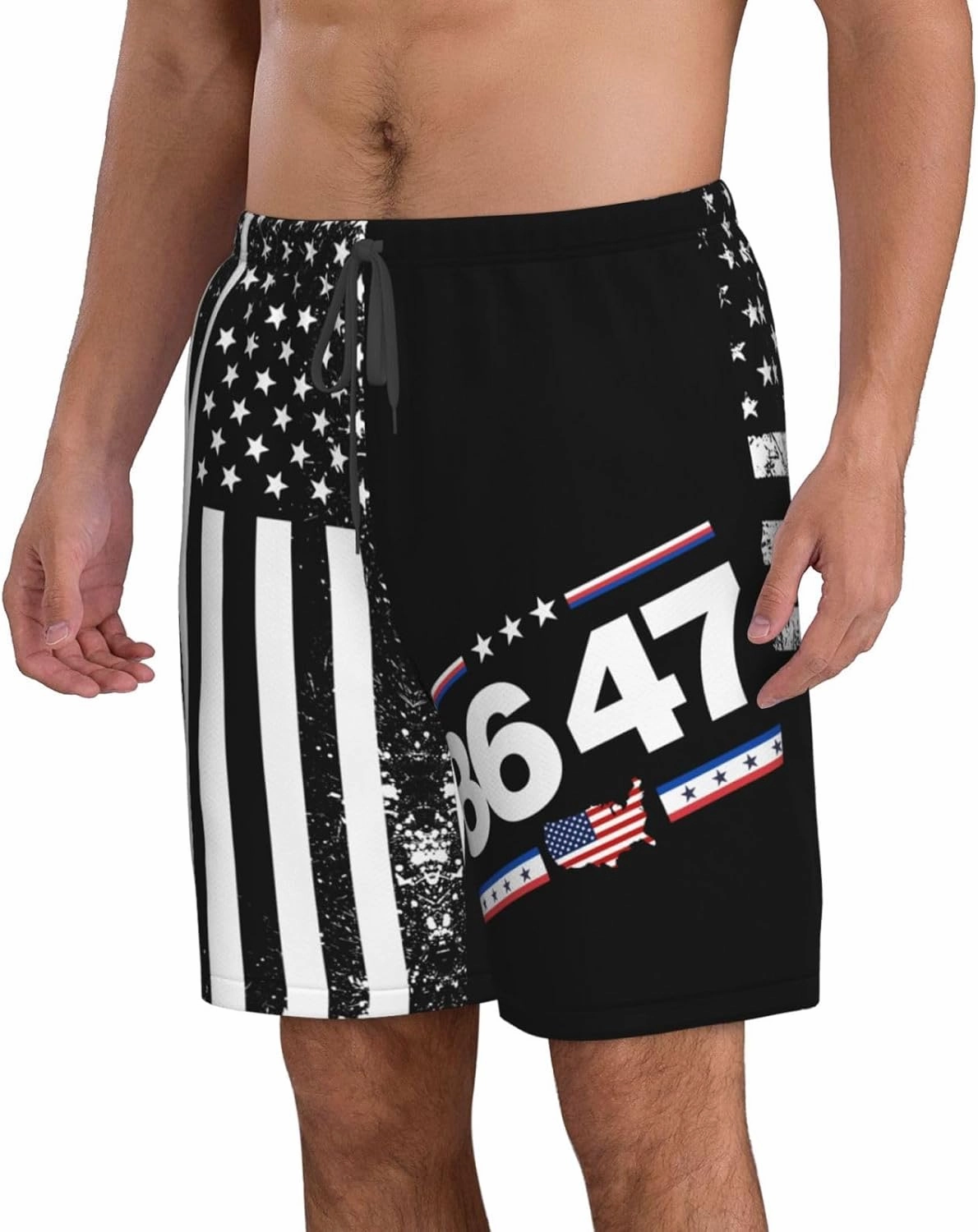 86 47 Board Shorts FDT Fu47 Men's Swim Trunks Anti 47 Beach Swim Shorts