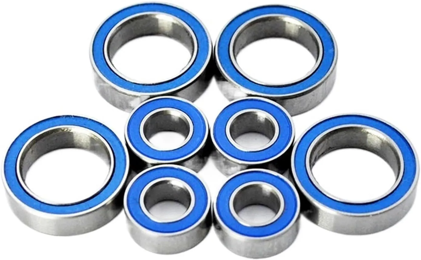 8pcs Rubber Sealed Mini Bearings Kit 5x10x4mm 10x15x4mm RC Car Upgrades Parts Accessories MR105 6700 2RS Bearing