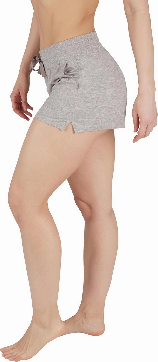 90 Degree By Reflex Lightweight Lounge Heather Shorts Drawstring Casual Summer Sleep Short Shorts for Women