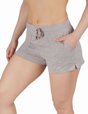 90 Degree By Reflex Lightweight Lounge Heather Shorts Drawstring Casual Summer Sleep Short Shorts for Women