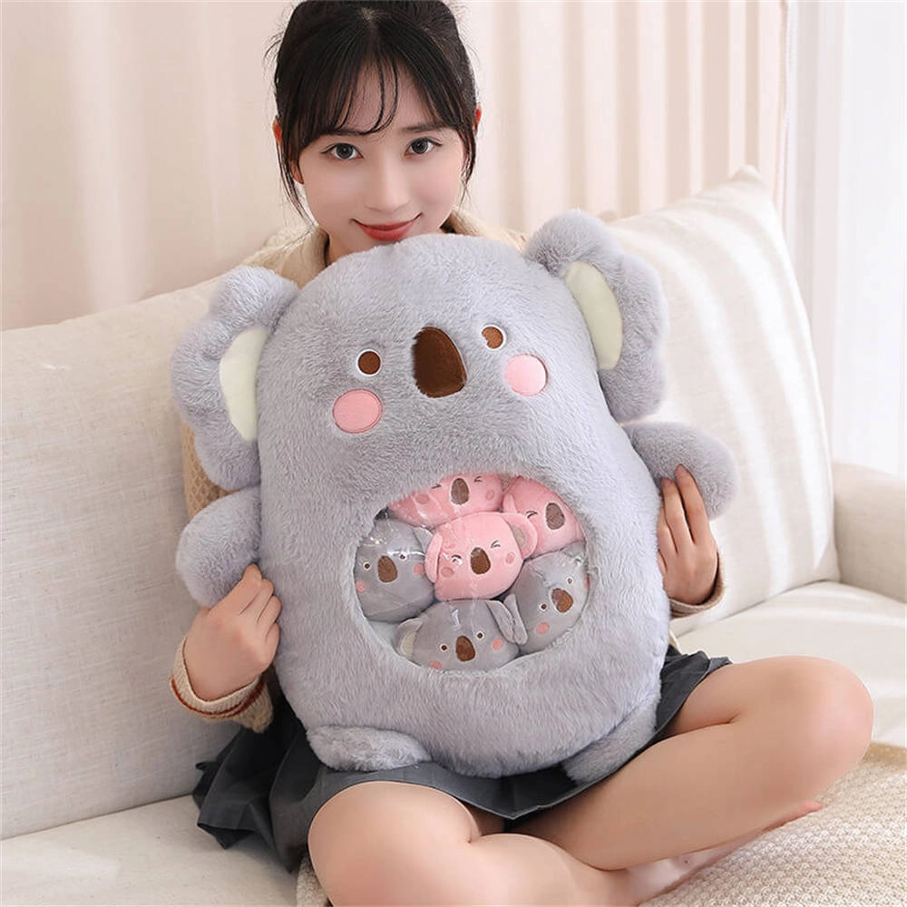A Bag of Kawaii Koala Throw Pillow Plush Toys Stuffed Doll