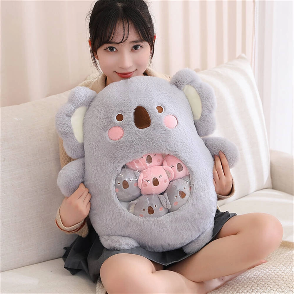 A Bag of Kawaii Koala Throw Pillow Plush Toys Stuffed Doll