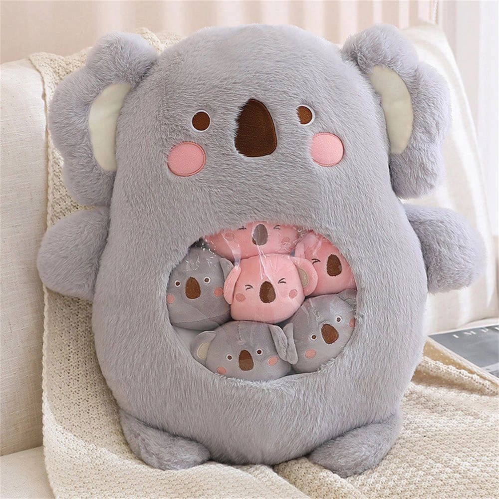 A Bag of Kawaii Koala Throw Pillow Plush Toys Stuffed Doll
