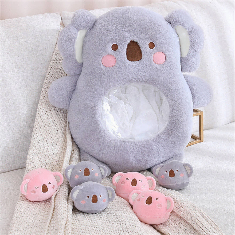 A Bag of Kawaii Koala Throw Pillow Plush Toys Stuffed Doll