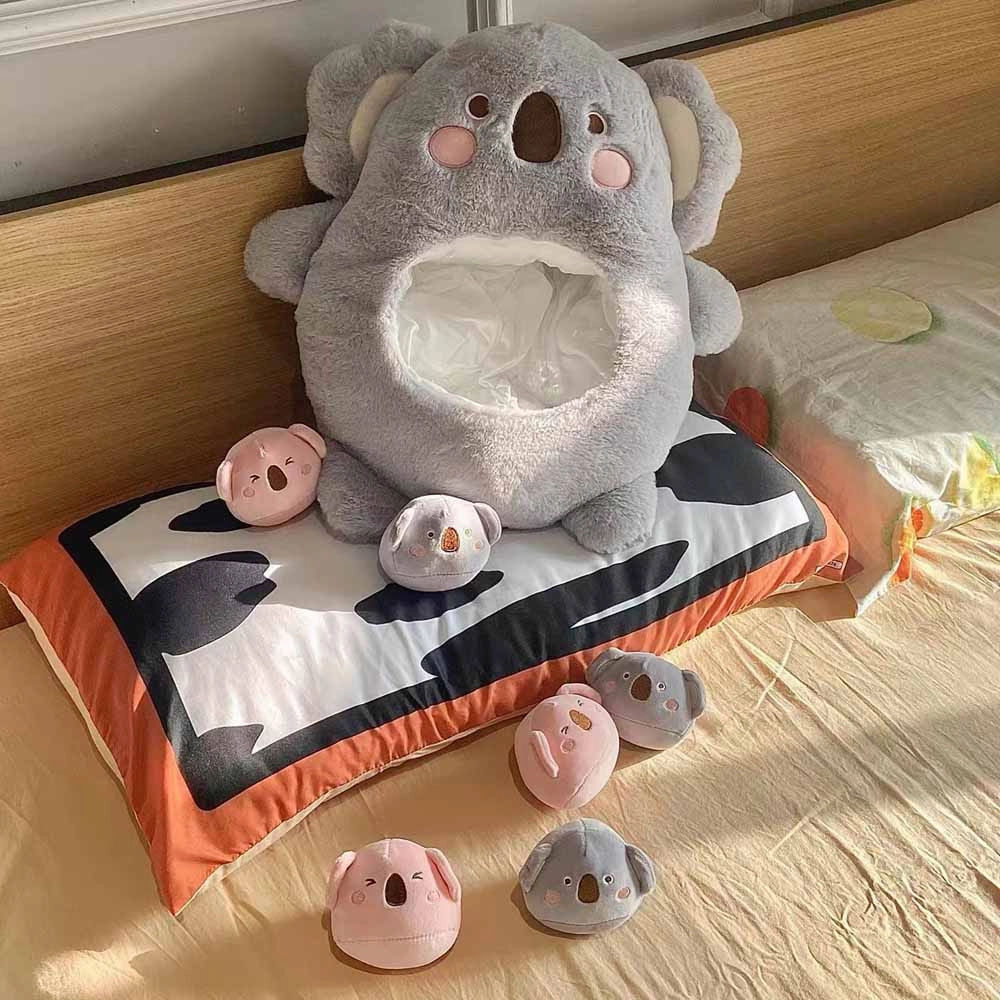 A Bag of Kawaii Koala Throw Pillow Plush Toys Stuffed Doll