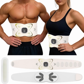 Abs Sculptor, Ab Toning Belt with Heating Pad for Stomach Cellulite Removal Fat Burning, ab Toner Machine for Belly Exercise Smooth & Firming, Lower Back Massager for Women Men Pain Relief Unisex