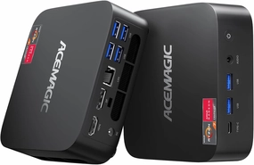ACEMAGICIAN K1 Mini Gaming PC AMD Ryzen 7 5700U Mini PC 16GB DDR4 512GB SSD Mini Computers (8C/16T, up to 4.3Ghz), 4K Triple Display Mini Desktop Bluetooth/WiFi 6/Office