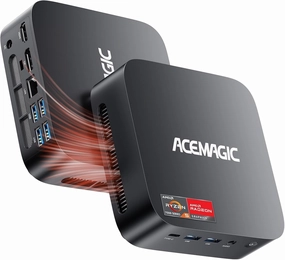 ACEMAGICIAN Mini PC Gaming, AMD Ryzen 7430U (Equivalent to 5850U, 6C/12T, Up to 4.3Ghz), 16GB DDR4 512GB SSD Mini Computers Micro Desktop PC 4K Triple Display WiFi6 BT5.2 for Gaming Office Home