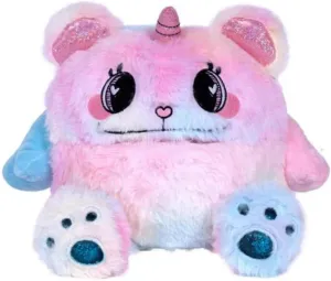 ADORA Cuddle Monster 7” Ultra-Soft Stuffed Animal Fidget Toy with Adorable Pink Glittery Details, Birthday Gift for Ages 3  - Happy Teddy