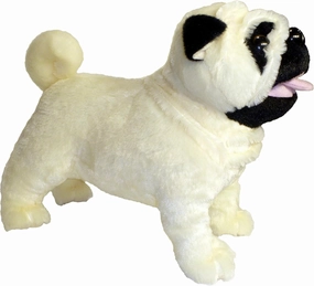 Adore 12" Misfit The Pug Dog Plush Stuffed Animal Toy with Farting Sound