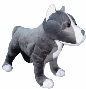 Adore 13" Standing Hope The Pit Bull Dog Stuffed Animal Plush Toy