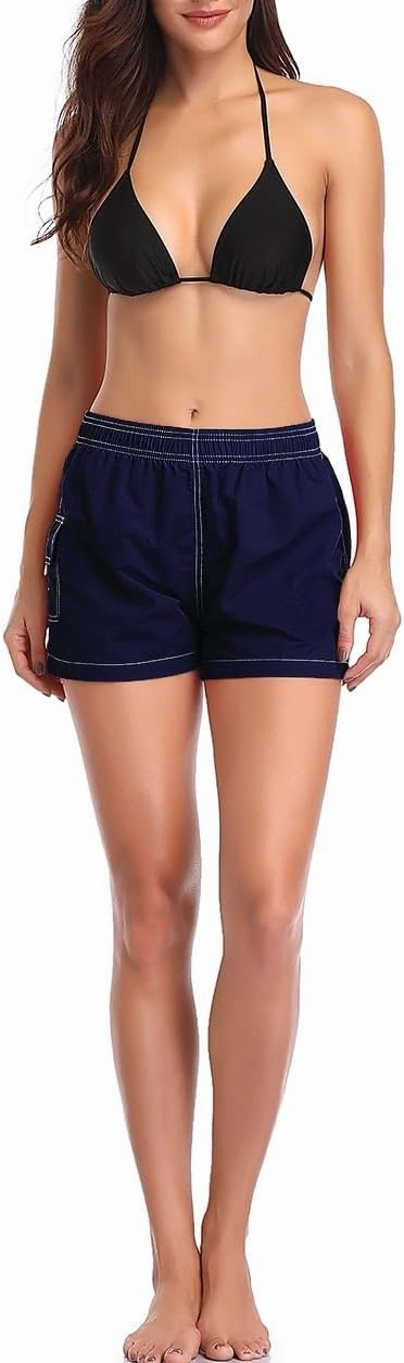 Adoretex Women's Quick Dry Elastic Waistband Lightweight Swim Board Shorts
