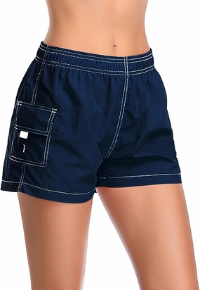 Adoretex Women's Quick Dry Elastic Waistband Lightweight Swim Board Shorts