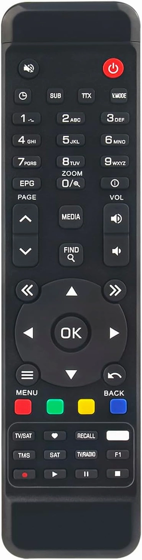 AIDITIYMI Replacement Remote Control Compatible with AMIKO Mini 4K UHD S2X Mini HD265