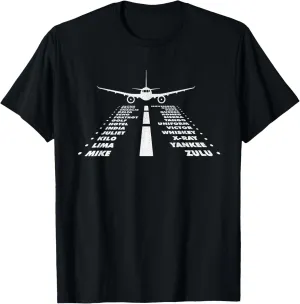 Airplane Phonetic Alphabet - Airline Pilot Aviation Lover T-Shirt