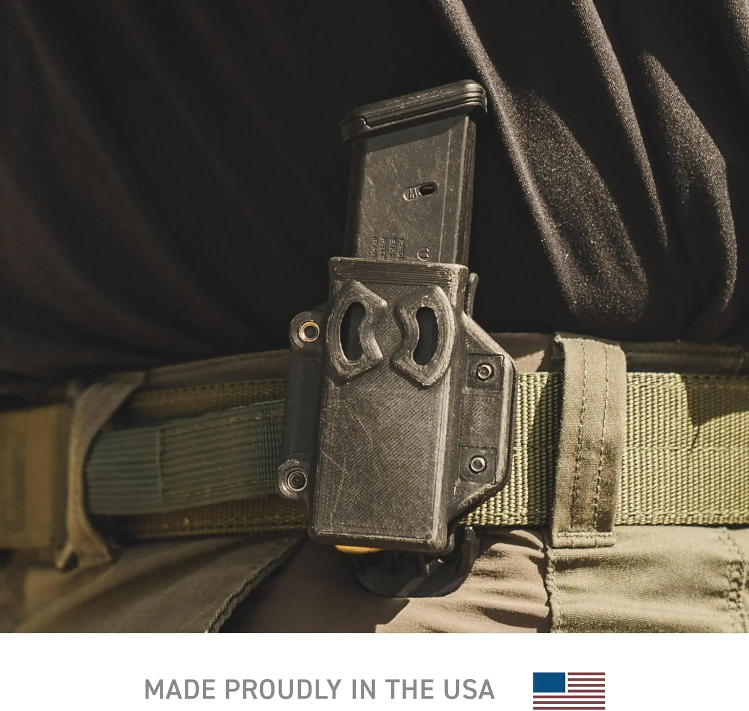 Alien Gear Photon Mag Carrier - Adjustable Cant, Retention, Ride Height - IWB/OWB Magazine Holder - Sidecar - Mag Holder, Tactical Mag Pouch - Made in The USA