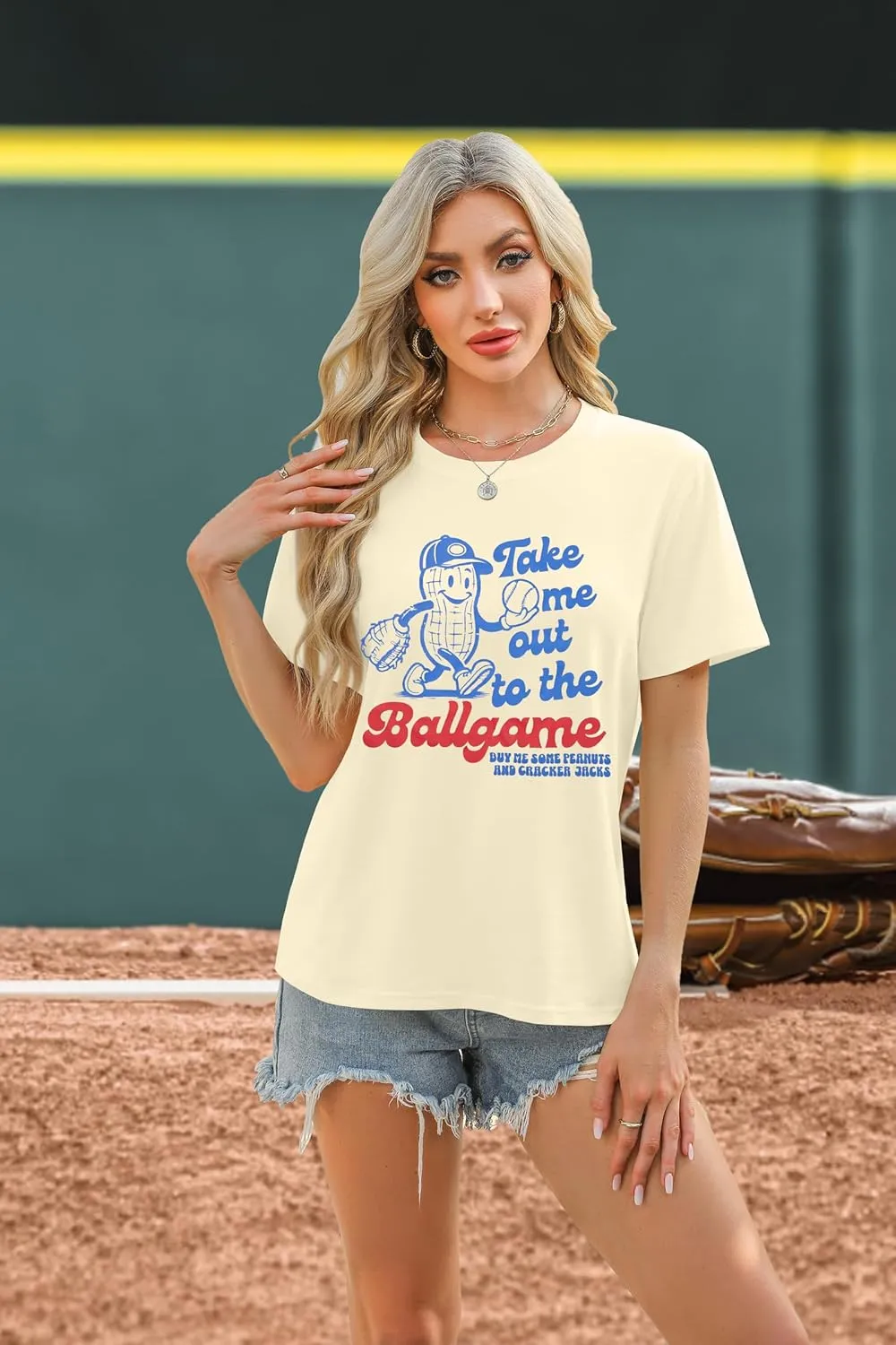 ALLTB Baseball Shirts Women Funny Baseball Mom Shirt Ballgame Graphic Tshirt Game Day Fan Tee Casual Short Sleeve Top